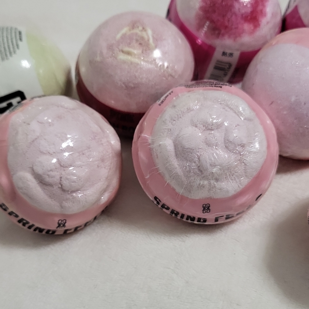 PINK Bath Bombs Spring Feels Unicorn Vibes Assorted Scents 4.6 oz lot of 11 - Picture 2 of 16